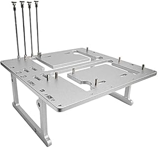 EDIY Open Air ATX PC Frame HTPC Water Cooling Test Bench Aluminum Case Bare Overclocking DIY Computer Support Graphics Card, Silver