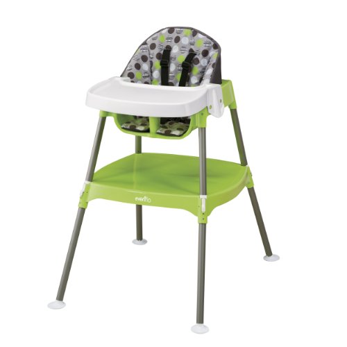 Image of Evenflo 4-in-1 Eat & Grow Convertible High Chair, Dottie Lime