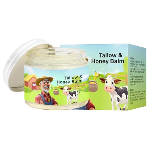 Bálsamo de rayo de res | 60 g nutritiva de la humectación de la viga de carne de res | Ingredientes naturales Crema de cara de flujo de ternera para combatir la sequedad y la sensibilidad en la cara