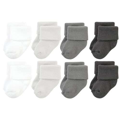 Image of Hudson Baby baby-girls Cotton Rich Newborn and Terry Socks