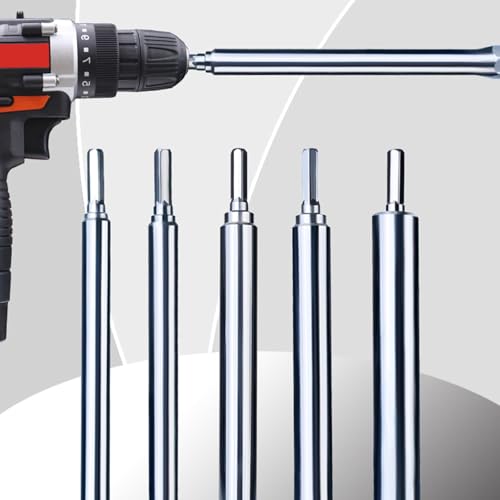 Llave hueca para nivelar techos con vástago hexagonal de 1/4 para instalación de paneles 8
