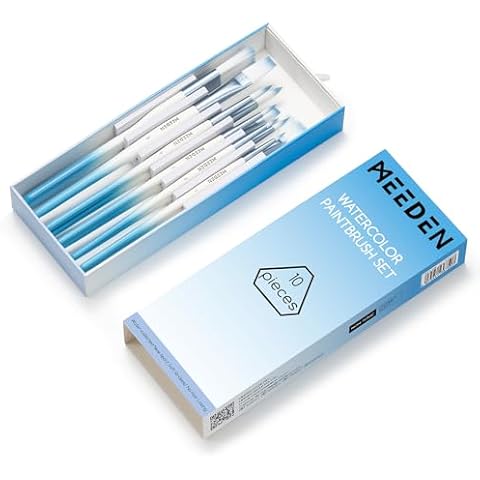 MEEDEN Watercolor Paint Brush Set - 10 Pcs Cover