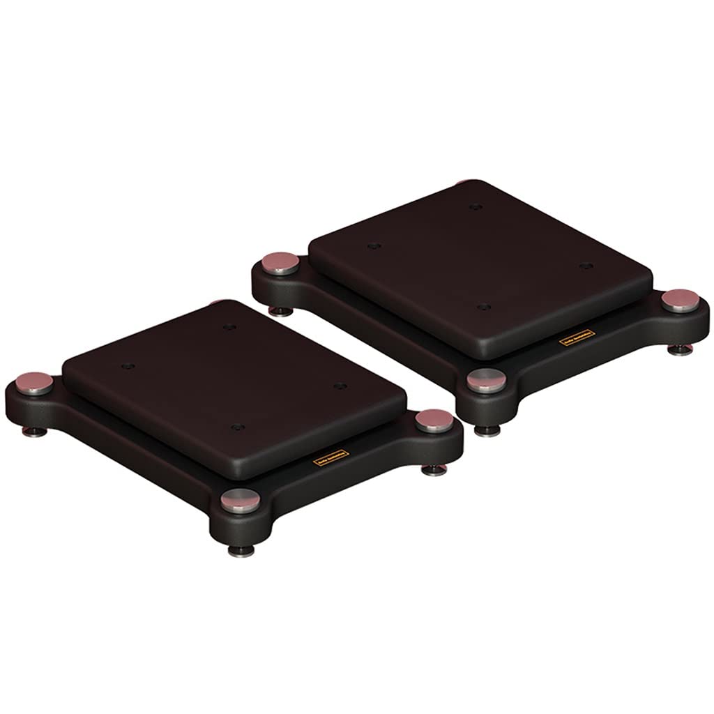 Coppia di supporti per amplificatori audio, supporti universali per altoparlanti e piattaforma di isolamento subwoofer per home theater