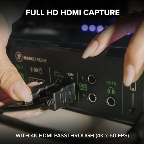 Image of Mackie MainStream Complete Live Streaming and Video Capture Interface With Programmable Control Keys, Matrix Software, HDMI Capture and Thru, USB-C Hub, Bus Powered