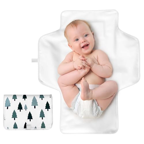 HusBuy Portable Changing pad for Baby-Travel Changing mat for Mom and Dad-Ideal to give as a Newborn Shower Gifts Gift