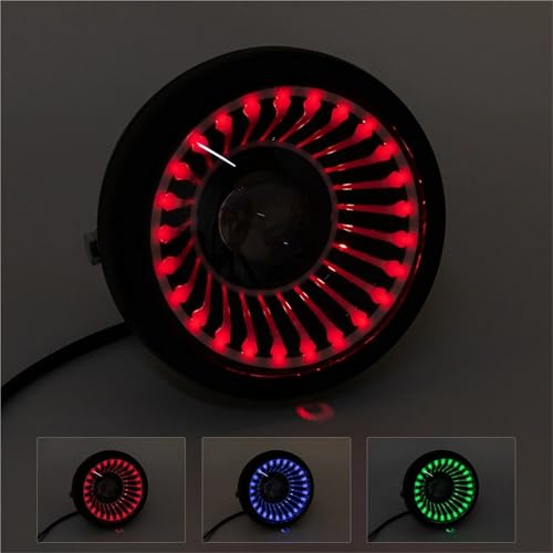 Phares LED vortex 6.5'' blanc avec feu de route et croisement intégrés