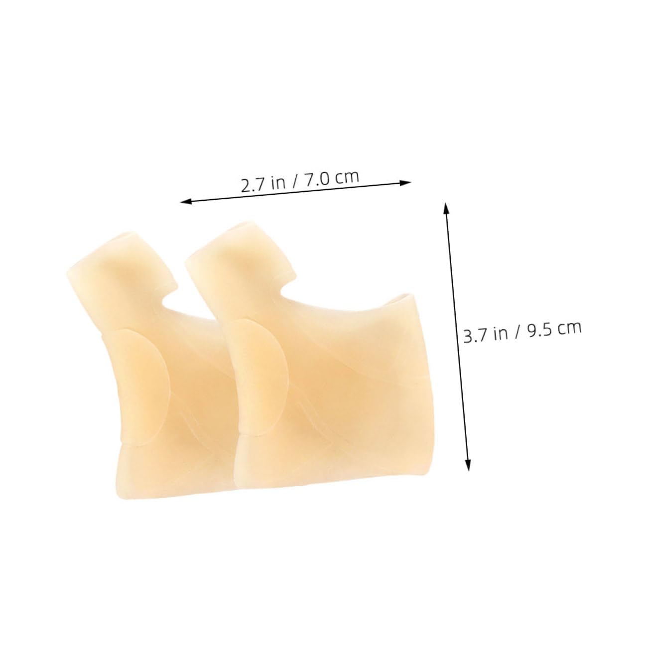 IWOWHERO Toe Splint Toe Alignment Tool Spacer for Women Bunion Stretcher Soft Silicone Sleeve