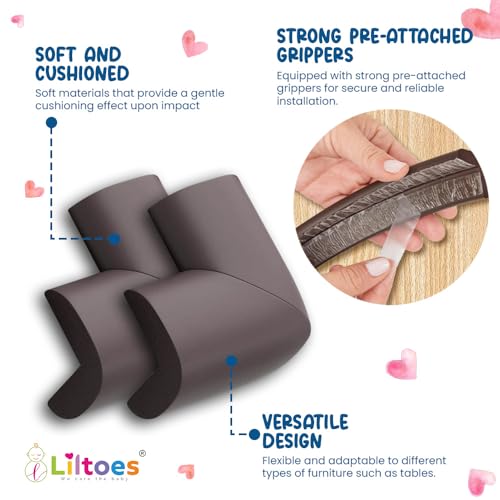 Image of LILTOES Baby Proofing Combo | Head Protector + Edge Guard + Cabinet Lock + Kneepad for Safety of Kids 6M to 3 Years | Baby Safety Helmet with Corner Guard Protection (Turtle)