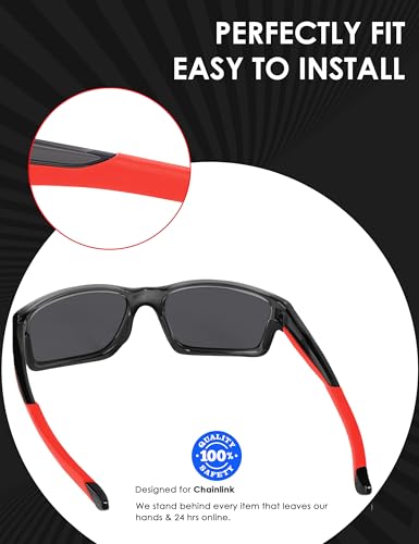 Image of BLAZERBUCK Replacement Temple Sleeves Ear Socks for Oakley Chainlink OO9247 Sunglasses