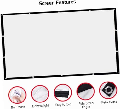 Pantalla portátil plegable para proyección al aire libre miniatura 4