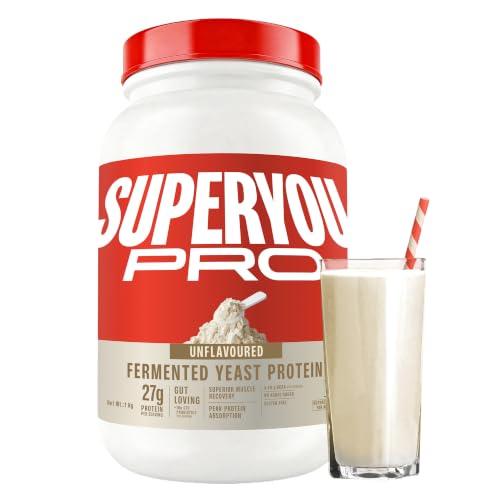 Image of Superyou Pro Fermented Yeast Protein Isolate 1kg | 27g Protein| Unflavoured | Higher Absorption than Plant Protein | Superior Muscle Recovery | Gut Friendly | Vegan Protein | PDCAAS of 1