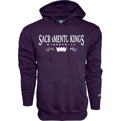 Blue 84 Sacramento Kings NBA Officially Licensed Hooded Sweatshirt Embroidery Basketball, Team Color, Small