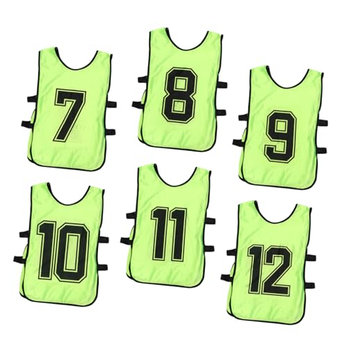 Chaleco de fútbol para niños TOYANDONA pack de 6 petos de entrenamiento transpirables