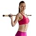 Yoga Stick Stretching, Flexibility and Strength I Bamboo Mobility Stretching Stick 5ft | Resistance Loop Exercise Bands Set of 5 | Workout Guide I Video Library | HappyStretch