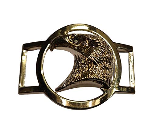 AsiaticAsiatic Eagle Head Rose Gold Unique Design Badges, IDs, Buckle Used for Leather Jackets, Bags, Shoes, Leather Belts, Leather Bags, Jeans and Also Used for Making DIY Items (Pack of 6).