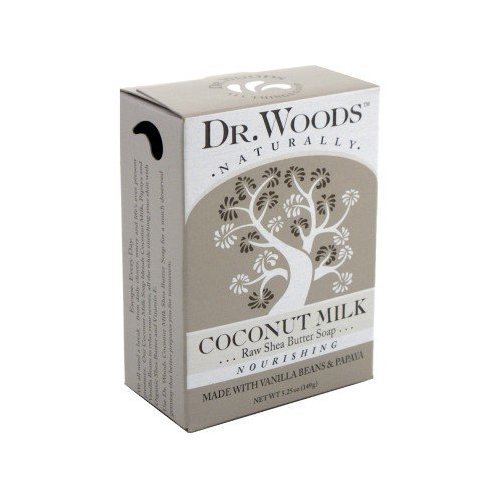 Dr. Woods Naturals Coconut Milk Bar Soap 5.25 Oz, Pack