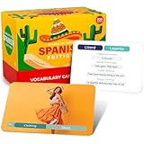 Spanish Vocabulary Flash Cards – 300 Words & Sentences for Beginners & Adults - Learn Spanish Language with...