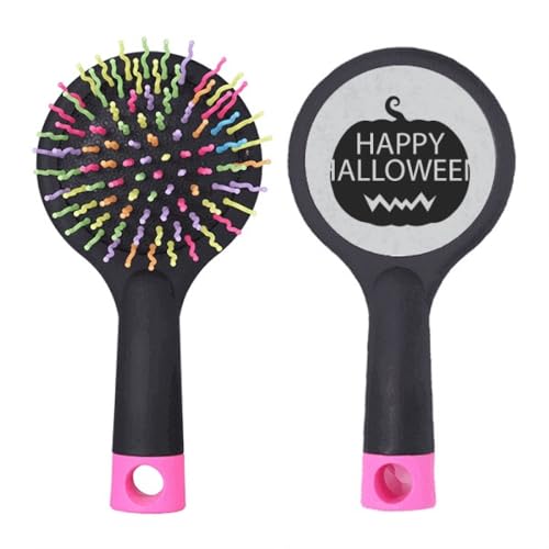 Brosse à cheveux démêlante contre les nœuds brosse coussin Halloween noire
