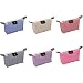 USUNQE Pack of 6 Striped Cosmetic bag Makeup Organizer with Zipper for Travel Home Outdoor
