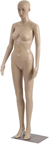 Maniquí de cuerpo completo con forma de torso femenino de 69 pulgadas, ajustable, desmontable, realista, modelo de maniquí, exhibición, posable,