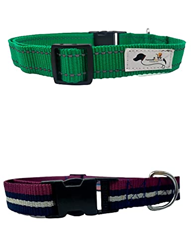 Forever99 Pet Shop Nylon Dog Adjustable Collar Neck Belt for Large Dogs Multi Color to fit All Adjustable Combo 2 Pack (B082BJKBF4) Amazon Price History, Amazon Price Tracker