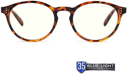 GUNNAR - Premium Reading Glasses - Blocks 65% Blue Light - Attaché, Tortoise, Amber Tint, Pwr +2.5