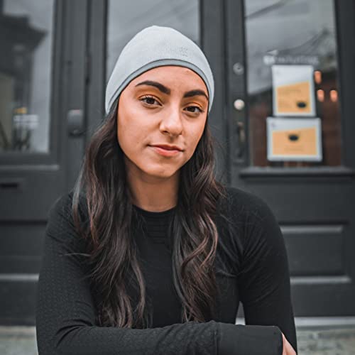 Saaka Beanie Hat. Soft & Lightweight. Running, Walking, & Exercise. Cap For Men & Women (Grey) #TOP5