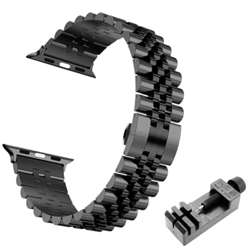 Iwatch 10 9 8 sangle en acier finie l'usure des bracelets