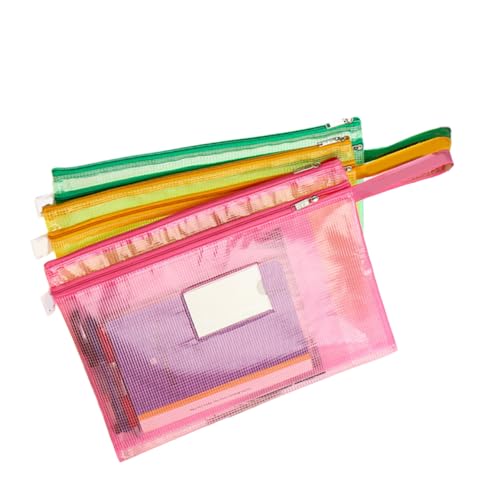 Pochette de Rangement en Maille Transparente pour En finir avec le Désordre Scolaire