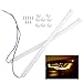 2pcs 30CM LED Soft Tube Light Lamp Guide Car Auto Motorcycle Flexible DRL Daytime Running Tear Strip Light Yellow/White