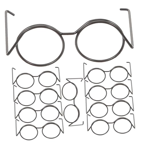 ifundom Gafas De Muñeca En Miniatura 20 Piezas Mini Gafas De Muñeca De Metal Accesorios para Muñecas DIY Adornos para Vestir Muñecas Decoración De Casa De Y Fotografía