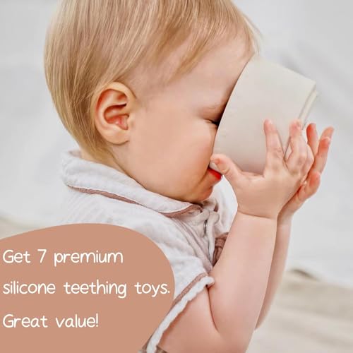 Image of Stacking Balls Soft Toys for Babies 6 12 18 Months 1 Year Old Girls Boys - Toddlers Sensory Educational Montessori Baby Blocks - Infant Newborn Teething Learning Stacker Cups (Stacking Cups)