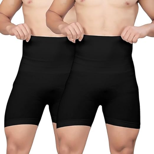Men Tummy Control Shapewear Shorts High Waist Body Shaper for Men Compression Underwear Seamless Waist Trainer Thigh Slimmer Butt Lift Support Undershorts for Gym Office-picture-37