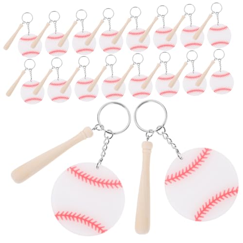 Porte-clés batte de baseball HANABASS lot de 18 pièces pour sac à dos