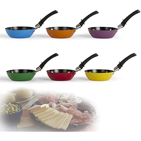 Juego de 6 sartenes wok antiadherentes multicolor Cover