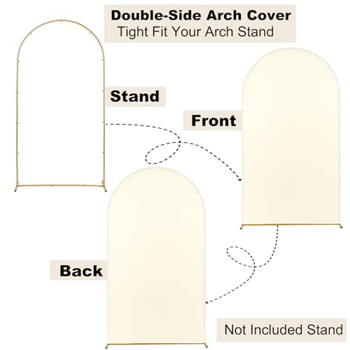 Set 2 Cubiertas Madera Beige Arco 7.2ft y 6.6ft miniatura 4