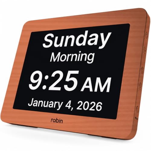 Reloj de demencia digital Robin para evitar la desorientación horaria en ancianos 2