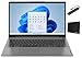 Lenovo Ideapad 3i 15.6" FHD Touch Laptop, Intel Core i3-1115G4 Processor, 16GB RAM, 256GB SSD, Bluetooth, Wi-Fi6, Windows 11 Home in S Mode, Arctic Grey with Accessories