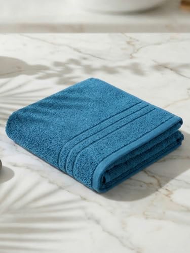 Image of Monte Carlo Essential 100% Cotton Small Bath Towel | 340 GSM Ultra Lightweight & Quick Dry | Soft Absorbent Compact Towel 60x120 cm | Bathroom Towel for Gym, Travel & Daily Use (Soho) | Dusty Rose