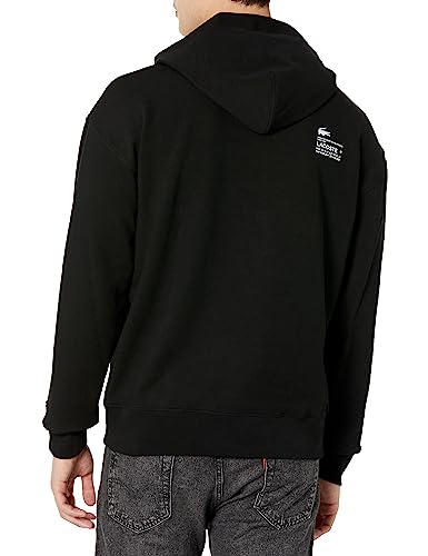 Lacoste Men's Loose Fit Crocodile Hoodie2