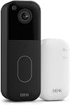 Blink Sonnette vidéo – Vue HD de la tête aux pieds, batterie de deux ans, configuration simple. Module de synchronisation Core inclus – Système (Noir)