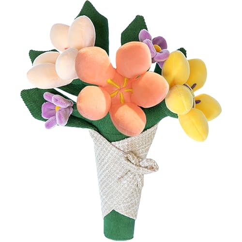 Ramo de flores de felpa, Lindo ramo de peluche, Juguete De Peluche con Forma de Flore, Flores de Peluche, para el día de la madre, San Valentín, cumpleaños, boda, decoración de interiores (rosa) Ramo de flores de felpa, Lindo ramo de peluche, Juguete De Peluche con Forma de Flore, Flores de Peluche, para el día de la madre, San Valentín, cumpleaños, boda, decoración de interiores (rosa)