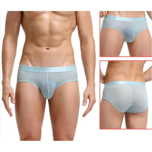 Men's Sexy Underwear Thin Breathable Bikini Briefs Stretchy Underwear Swimwear3