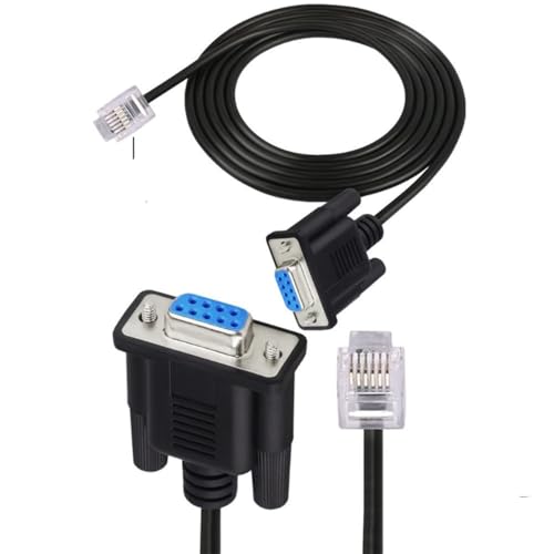 For 6pin 6p6c Rj11 Rj12 male to 9pin Lan network serial console cable for servo drive leaded stepper motor communication 6p male