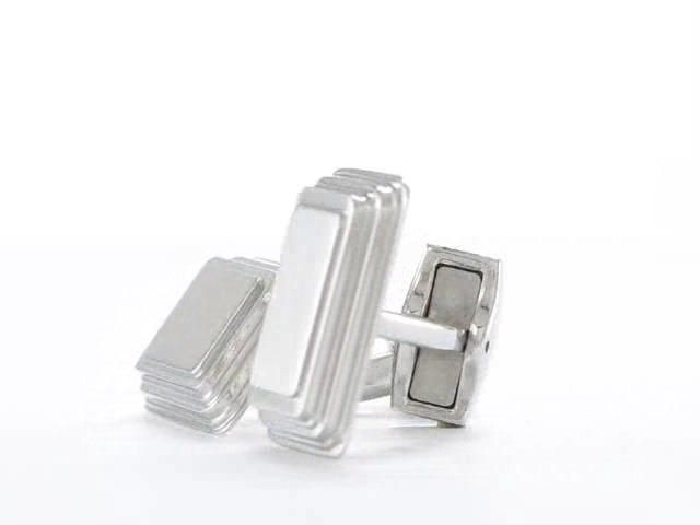 Mancuernillas para hombre en acero inoxidable 16 mm x 23 mm miniatura 6