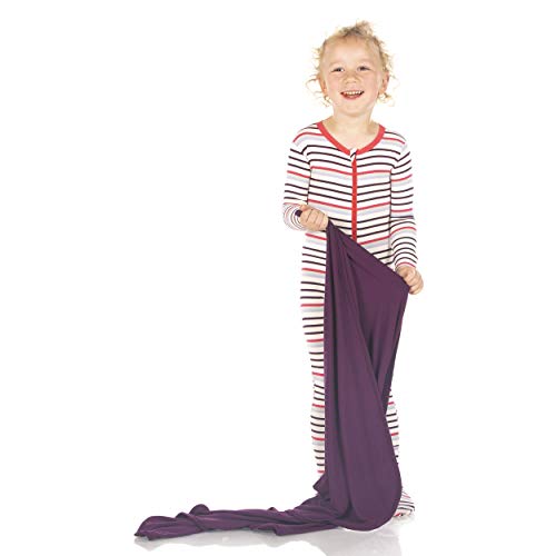 Image of KicKee Pants Print Footie with Zipper, Fitting Long Sleeve Pajama Baby Bodysuit, Ultra Soft Everyday One Piece Loungewear