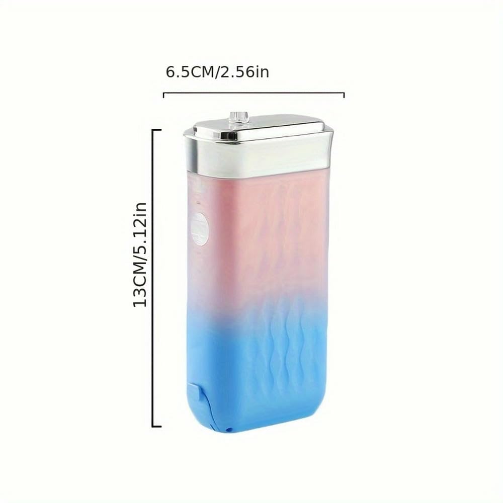 Irrigador bucal eléctrico portátil Azul, Recargable, con Ajuste de 3 velocidades y Carga USB.