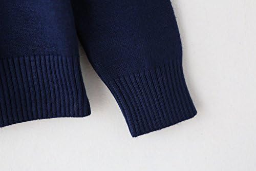 SMILING PINKER Little Girls Crewneck Cardigan Button Solid Uniform Sweaters 6 411wTGZjqaL. AC
