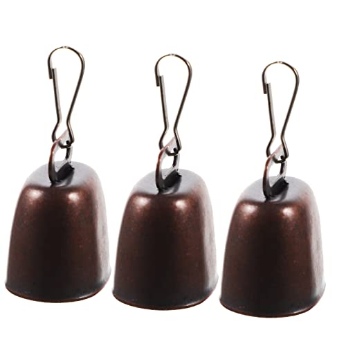 HOOTNEE 3sets Pet Bells for Dog and Cat Collars Metal Hanging Bell with Clear Sound Lightweight Anti-Lost Accessory for Outdoor Camping and Farming for Cattle and Sheep Decoration