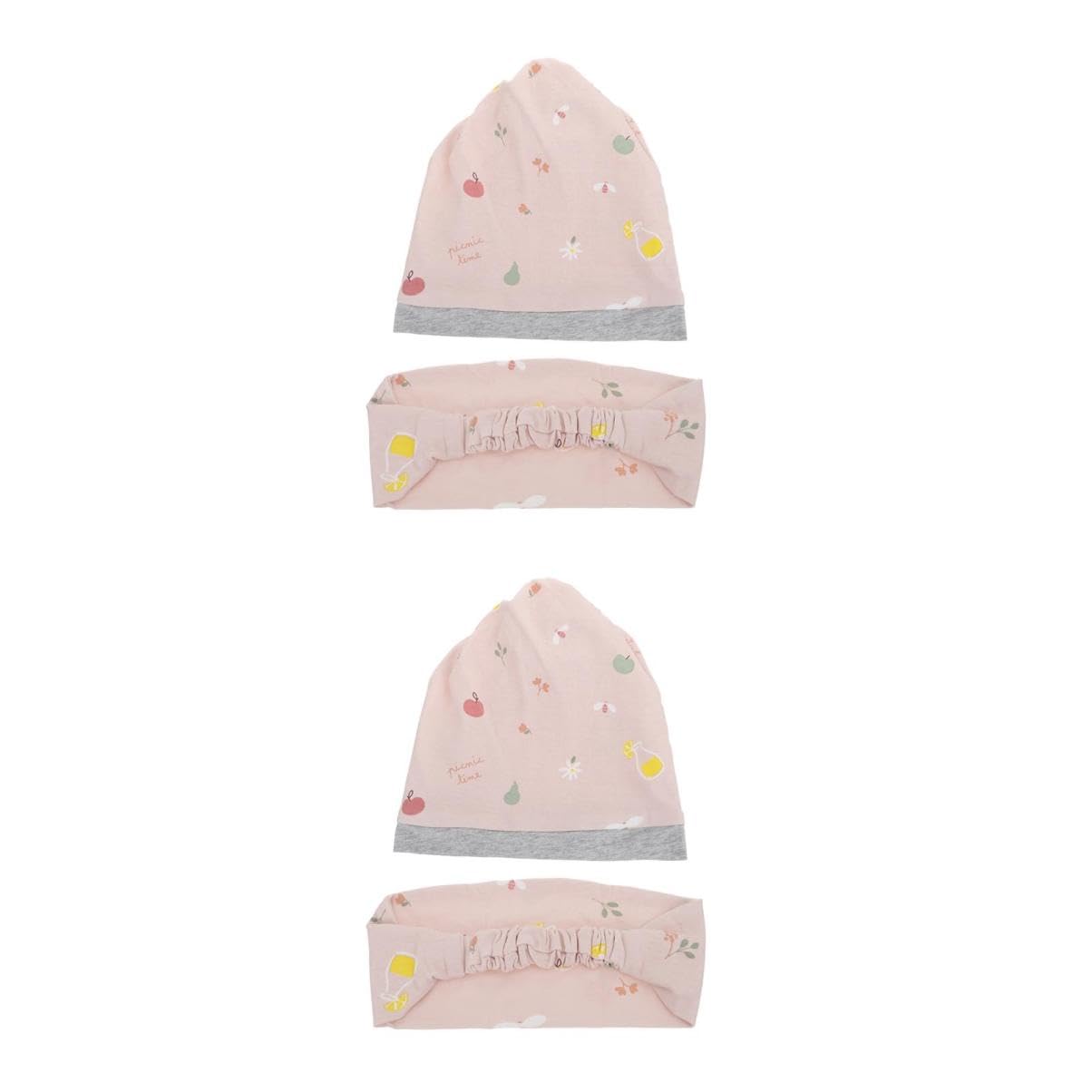 Beavorty Chapeau de Nuit pour Femme de Chapeau de Confinement Pratique Été Rose avec Turban pour Postpartum Printemps